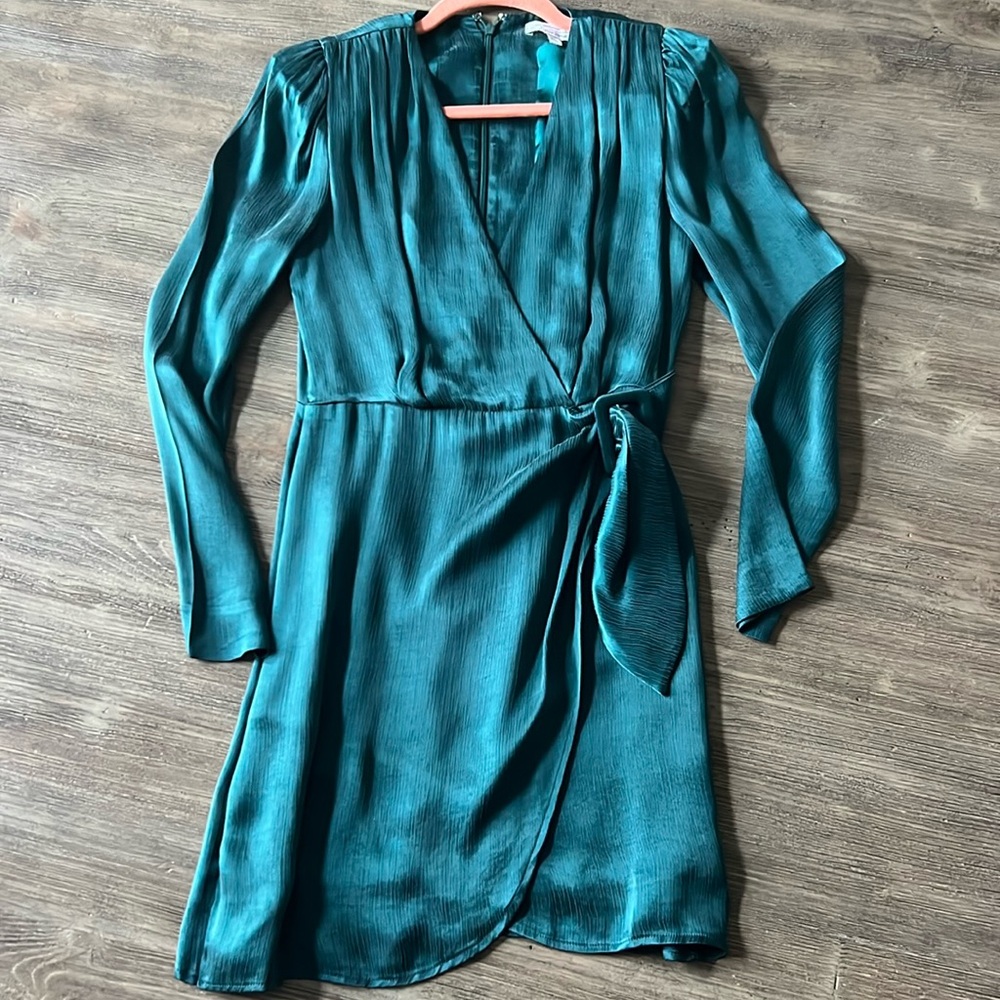 & Other Stories Emerald Green Long sleeve Dress